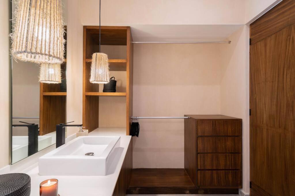 Апартаменты Lujoso Departamento Boho-Chic Con Alberca Privada Тулум Экстерьер фото