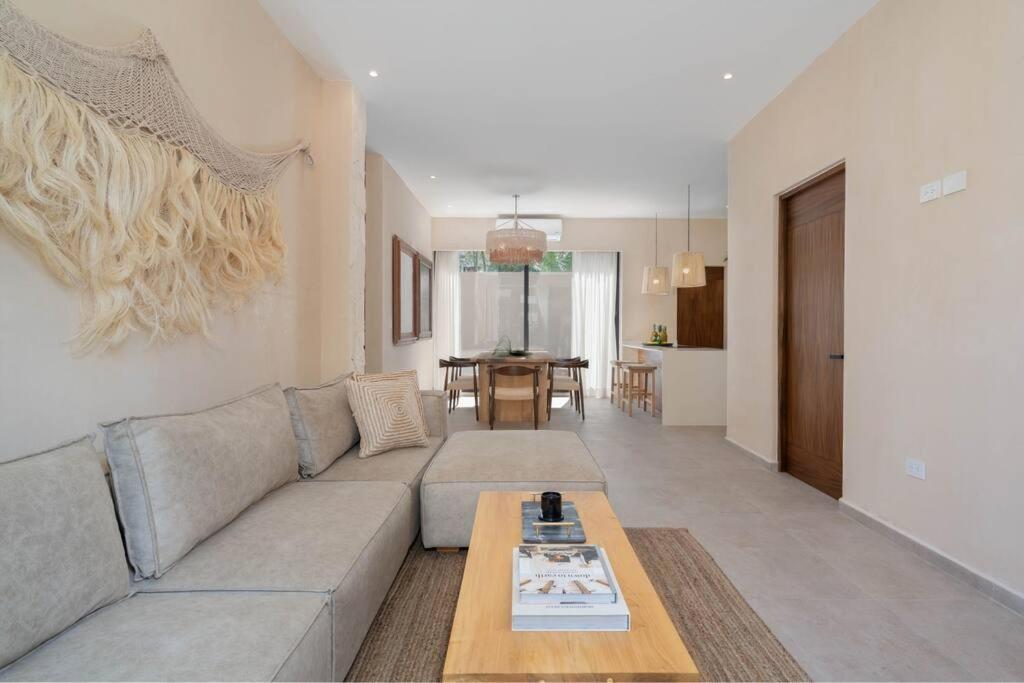 Апартаменты Lujoso Departamento Boho-Chic Con Alberca Privada Тулум Экстерьер фото