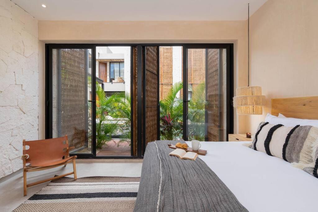 Апартаменты Lujoso Departamento Boho-Chic Con Alberca Privada Тулум Экстерьер фото