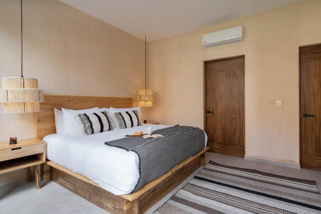 Апартаменты Lujoso Departamento Boho-Chic Con Alberca Privada Тулум Экстерьер фото