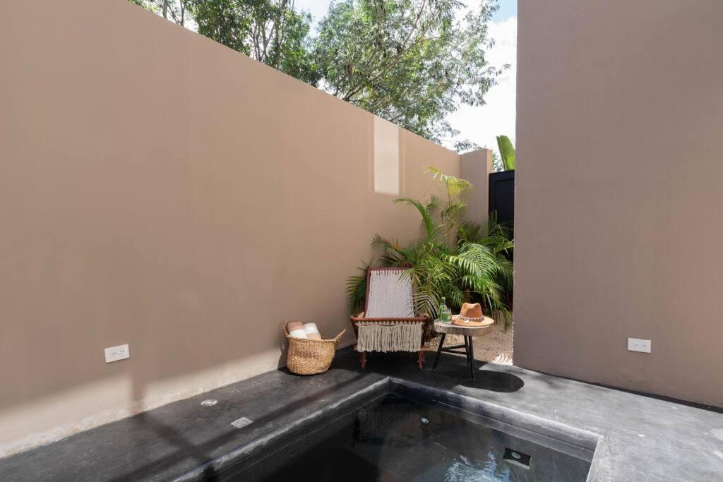 Апартаменты Lujoso Departamento Boho-Chic Con Alberca Privada Тулум Экстерьер фото